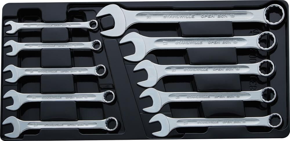 STAHLWILLE Set Maulringschlüssel 13/10 KT