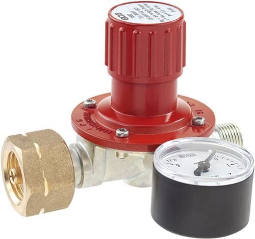GCE RHÖNA Propan Regler mit Manometer 0,5-4 bar
