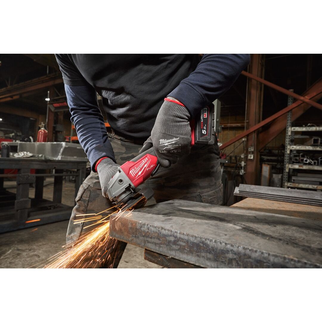 MILWAUKEE Akku-Winkelschleifer M18FSAG125X-0 ohne Akku-& Ladegerät im Karton