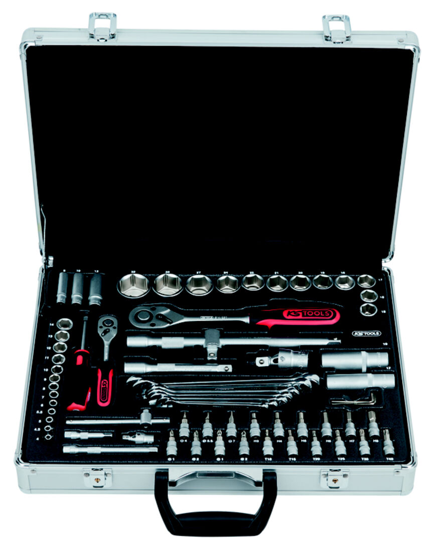 KS TOOLS Steckschlüssel Set 1/4" + 1/2" 70-teilig