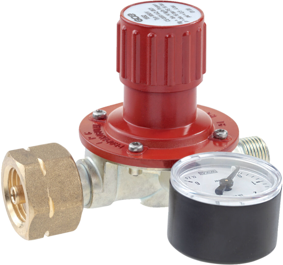 GCE RHÖNA Propan Regler mitManometer Rhöna 0,5-4 Bar