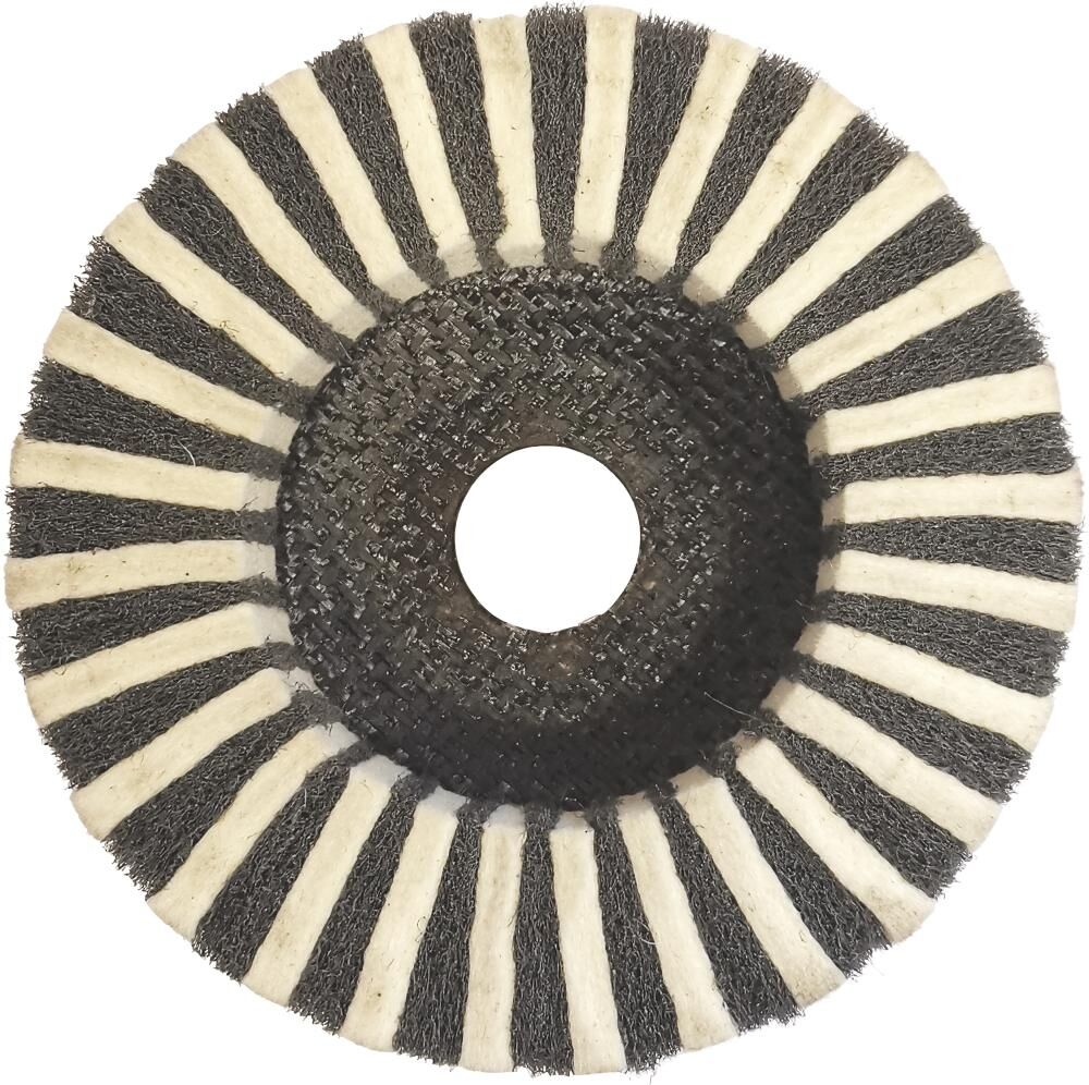 FORMAT Fächerschleifscheibe Filz kombinierte 125mm Schleifvlies