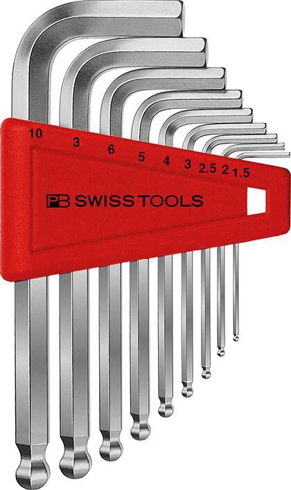 PB SWISS TOOLS Tools Winkelschraubendrehersatz im Kunststoffhalter 9-tlg. 1,5-10mm