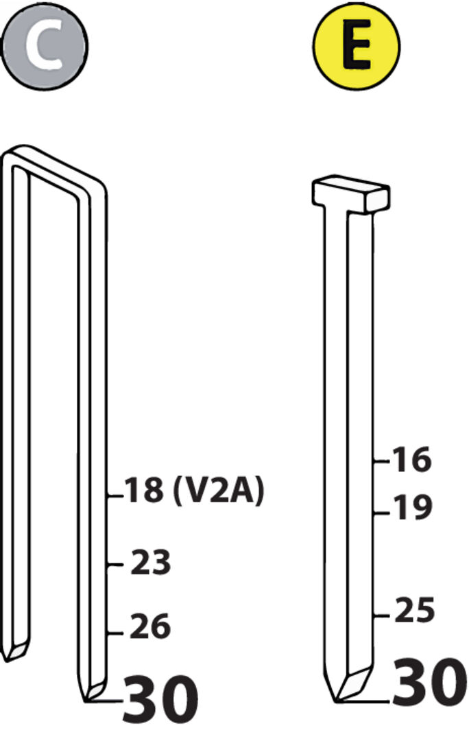 NOVUS Nagel Typ E A 1000St.. Nr. J / 16