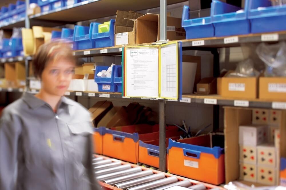 TARIFOLD Sichttafelwandhalter 414609 DIN A4magnetisch grau