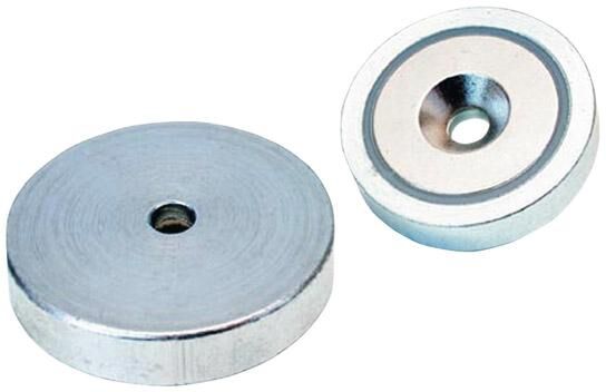 FORMAT NdFeB-Flachgreifer-Magnet mit Bohrung 40x8,0mm