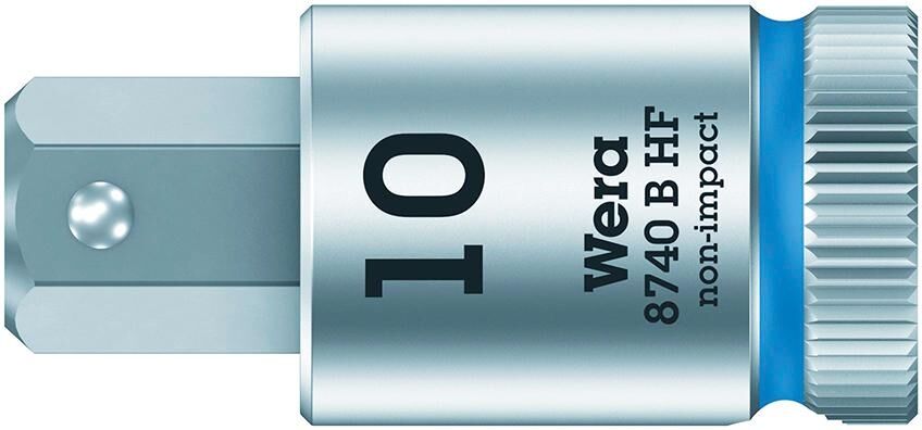 WERA Schraubendrehereinsatz 3/8" Innensechskant 10x38,5mm Haltefunktion
