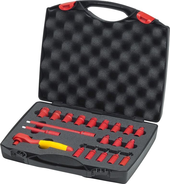 WIHA Steckschlüssel Set 1/4" VDE 20-teilig im Koffer
