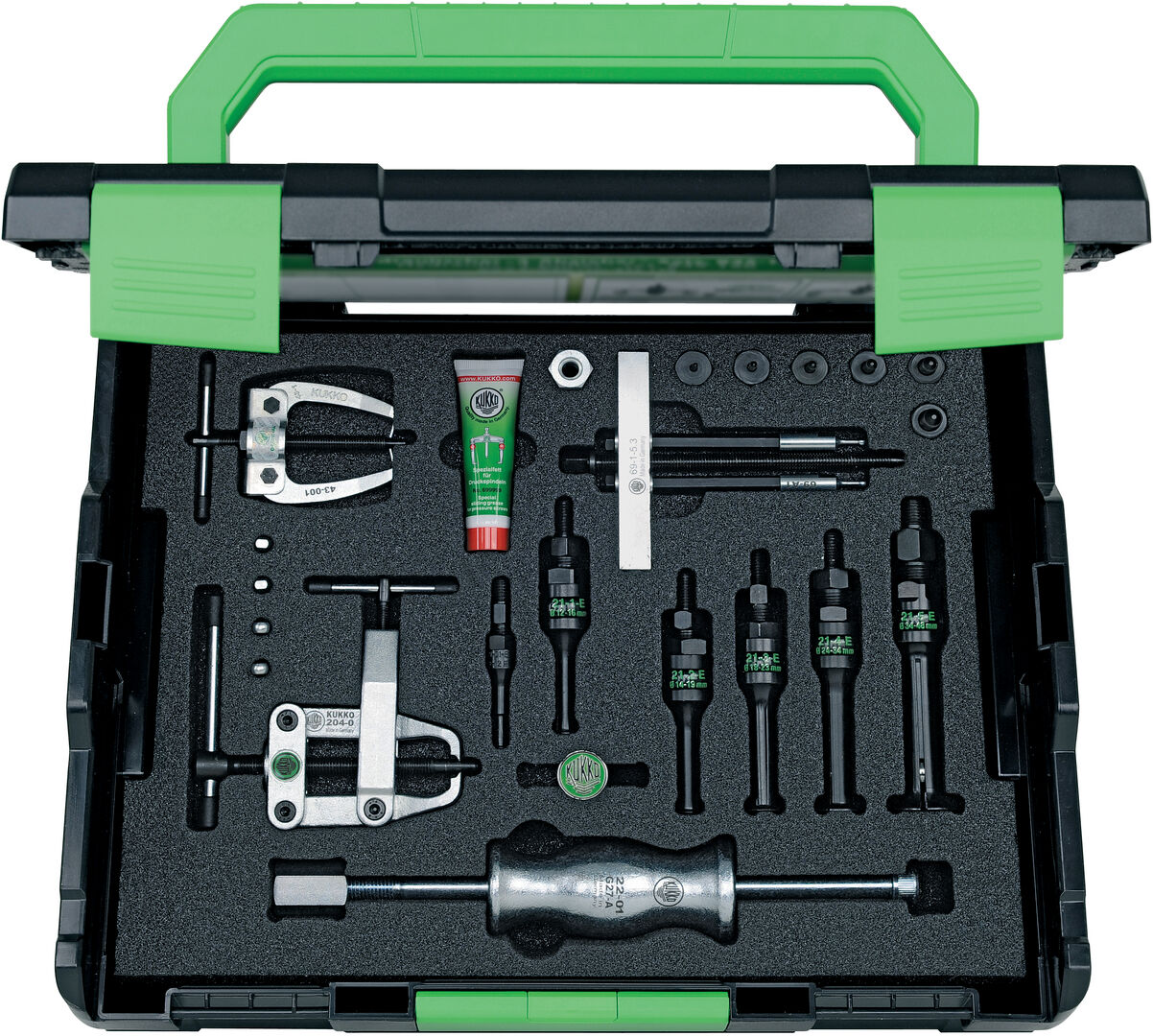 KUKKO Universal -Abzieh-Trenn Set mit hydraulischer Presse