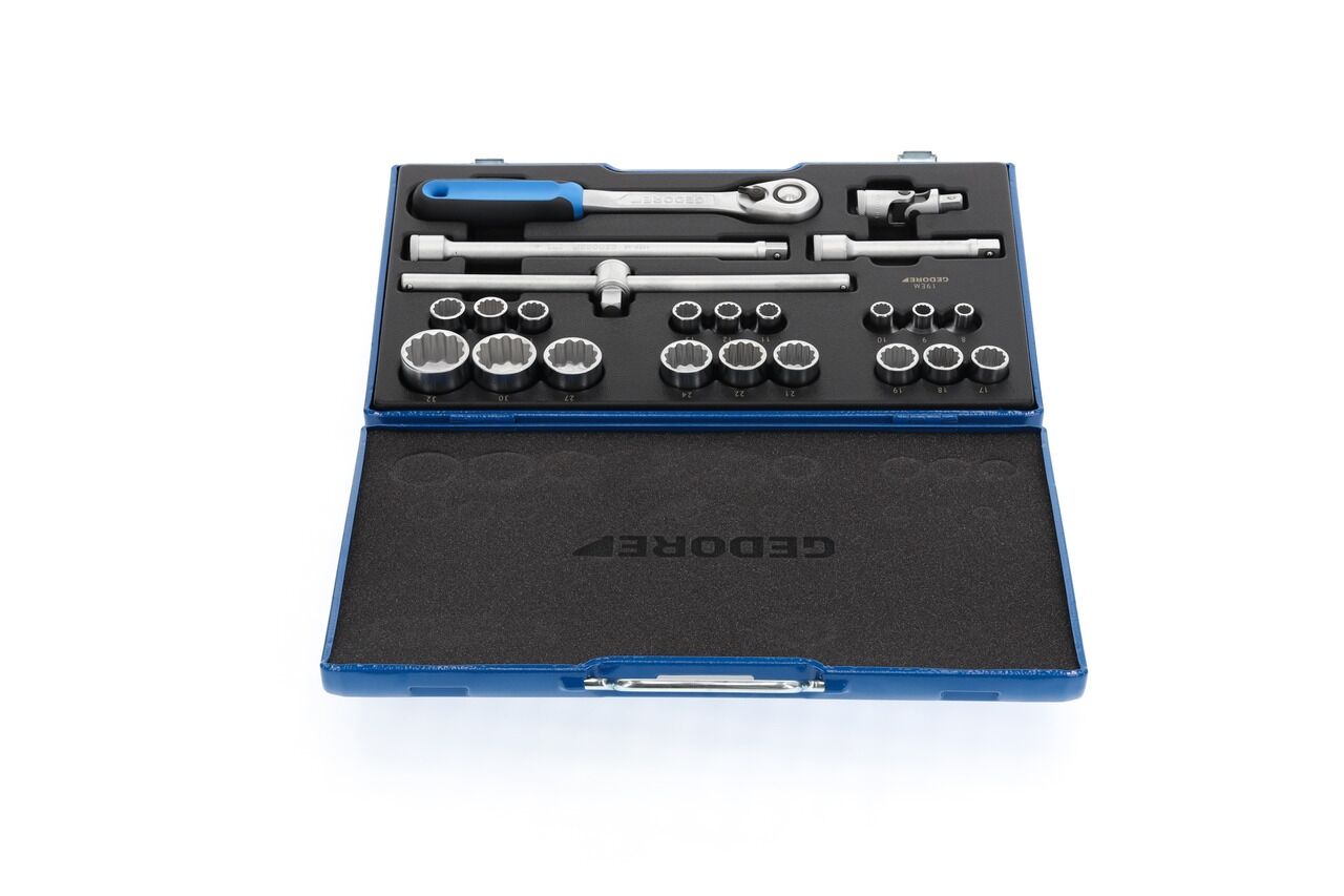 GEDORE Steckschlüssel-Set 1/2" 23-tlg UD 8-32mm D 19 EMU-20 2545845