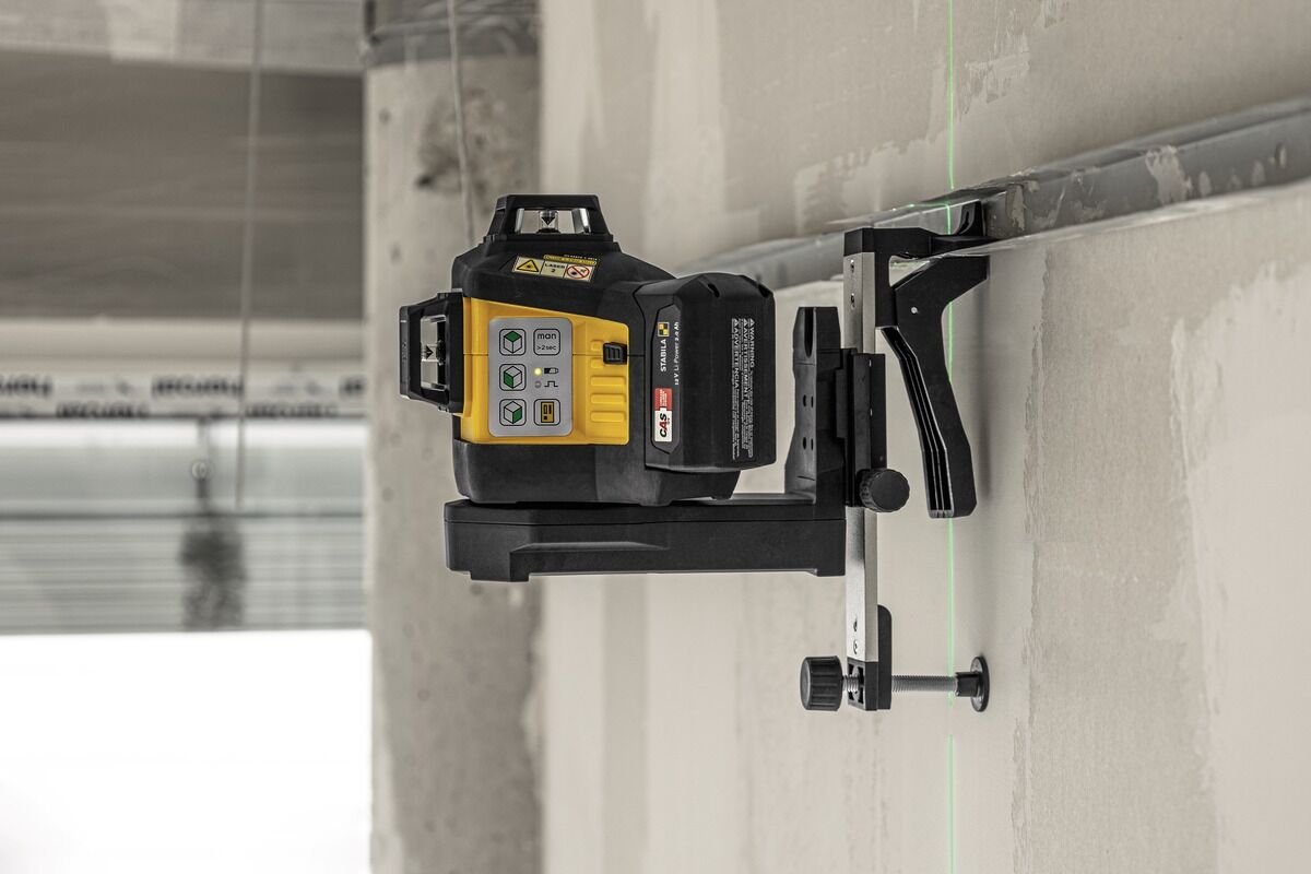 STABILA Multilinien-Laser Set LAX 600G 12V 3x360 Grad Greenbeam-Linien 7-teilig