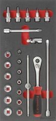 FORMAT Modul 1/3 Steckschlüssel 3/8" 24-teilig