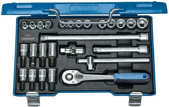 GEDORE Steckschlüssel-Set 3/8" IN-IS-PH sechskant 26-teilig 6229740 No. 30