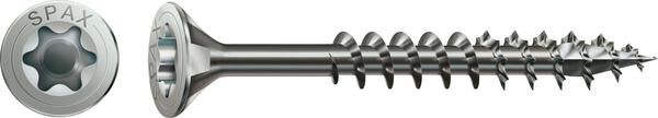 SPAX Universalschraube A2 5x60mm Senkmultikopf Teilgewinde T-STAR+ 4CUT 100 Stück