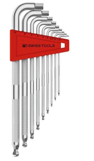 PB SWISS TOOLS SwissTools Winkelschraubendreher-Set im Kunststoffh. 9-tlg. 1,5-10mm SAFETY