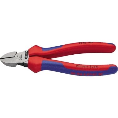 KNIPEX Seitenschneider 160mm Mehrkomponenten-Hülle schwarz atramentiert 70 02 160