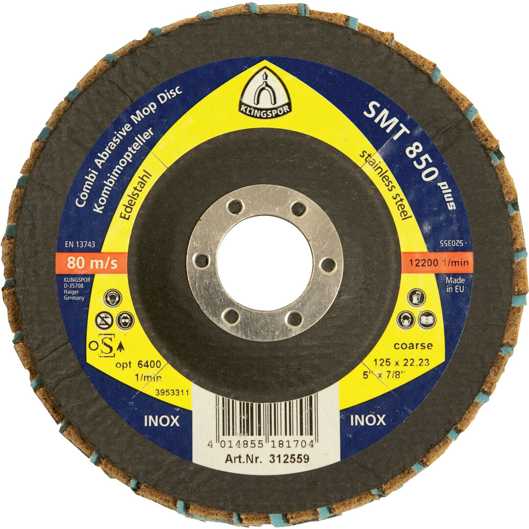 KLINGSPOR Schleifmopteller SMT850+ 125mm K 60