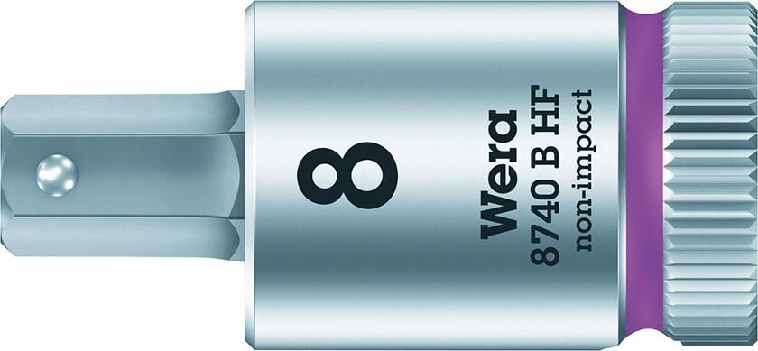 WERA Schraubendrehereinsatz 3/8" Innensechskant 8x38,5mm Haltefunktion