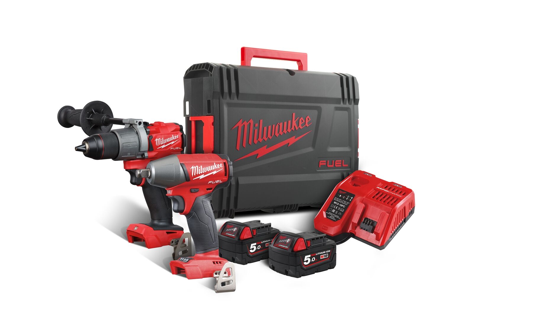 MILWAUKEE AKTIONSSET M18FPP2C2-502X best. aus M18FPD2 und M18FIWF12