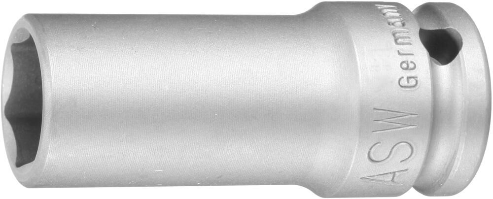 ASW Kraft Steckschlüsseleinsatz 1/2" Schlüsselweite 16mm lang Länge 78mm