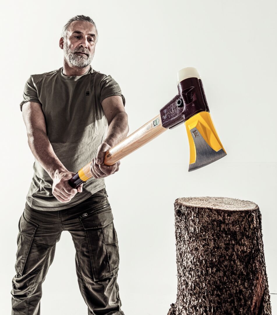 HALDER Simplex-Spaltaxt mit Keilstegen D = 50 / Stiel 685mm 3007.751