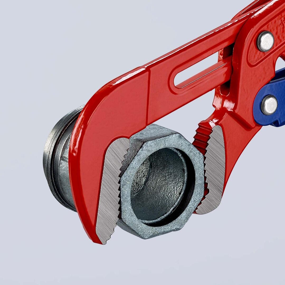 KNIPEX Rohrzange S-Maul 420mm Schnelleinsteller rot pulverbeschichtet 83 60 015