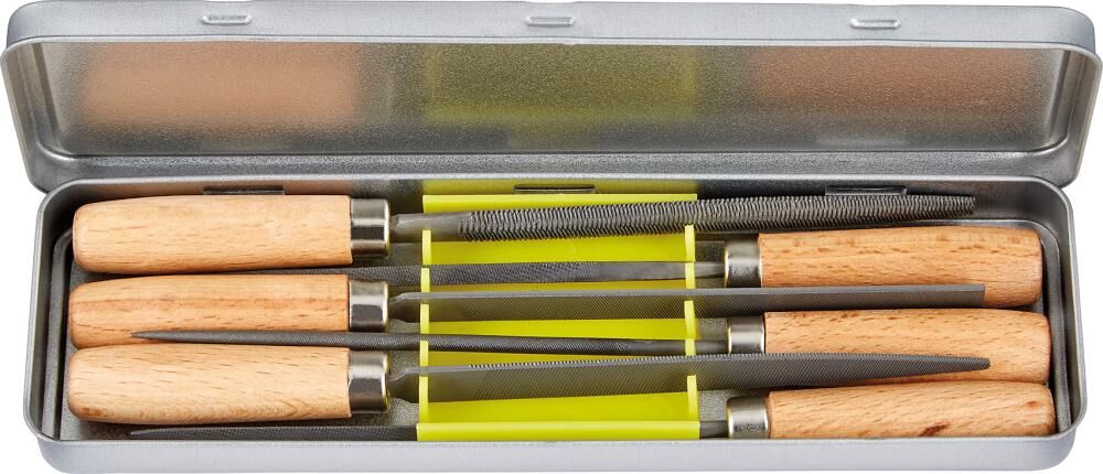 FORTIS Schlüsselfeilen-Set 100mm H2 Metallbox