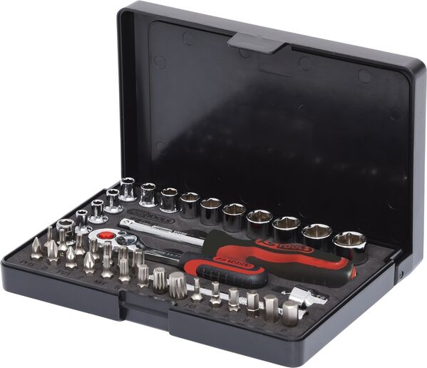 KS TOOLS Steckschlüssel Set 1/4" 40-teilig ChromePlus