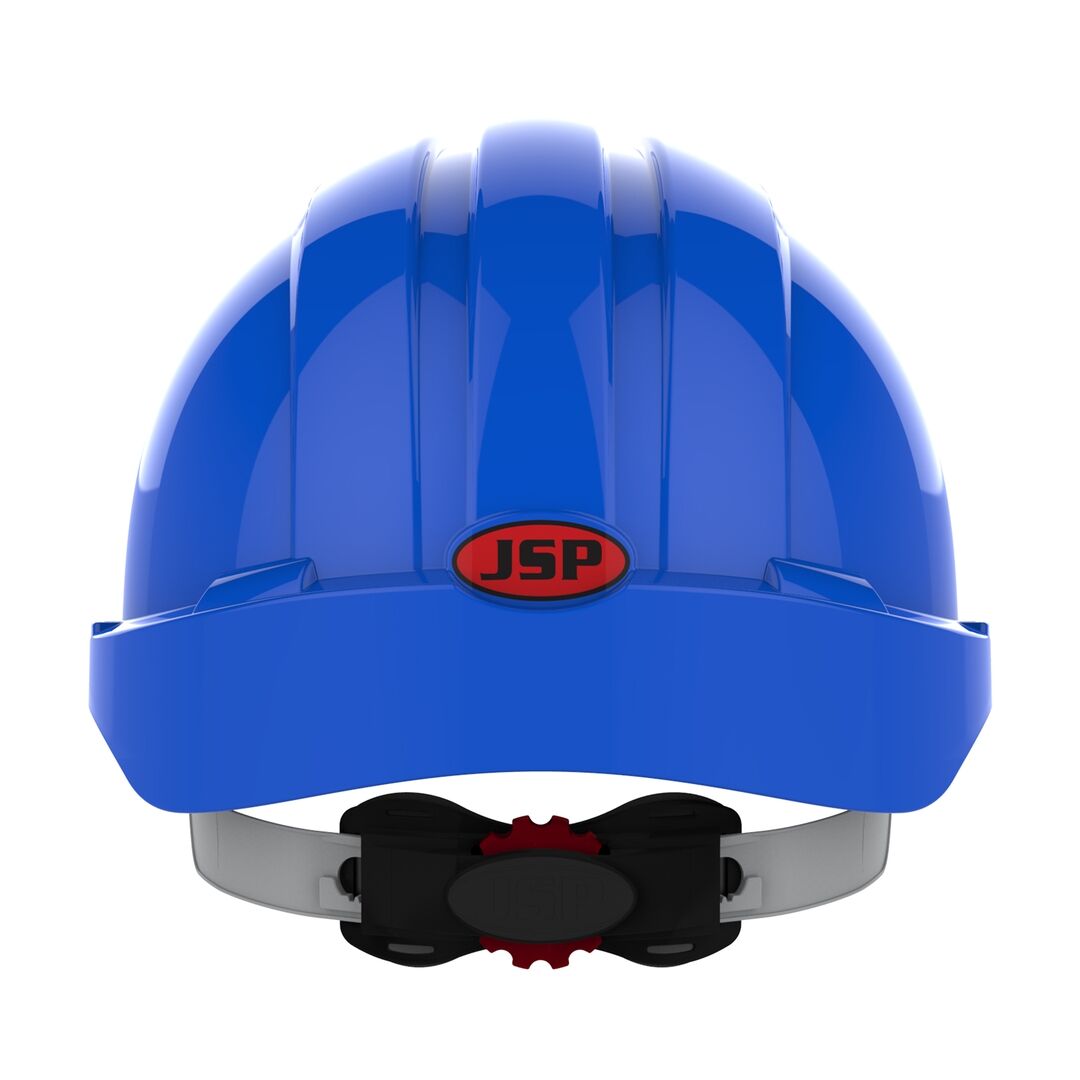 JSP Schutzhelm EVOLite AJB170 belüftet mit Schirm blau