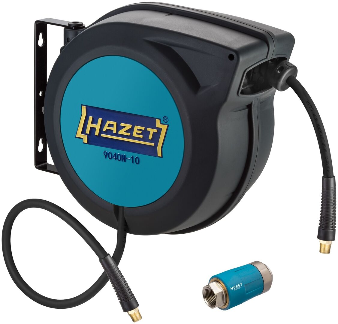 HAZET Schlauchaufroller 9040N/2mit Schnellkupplung 15m 20bar