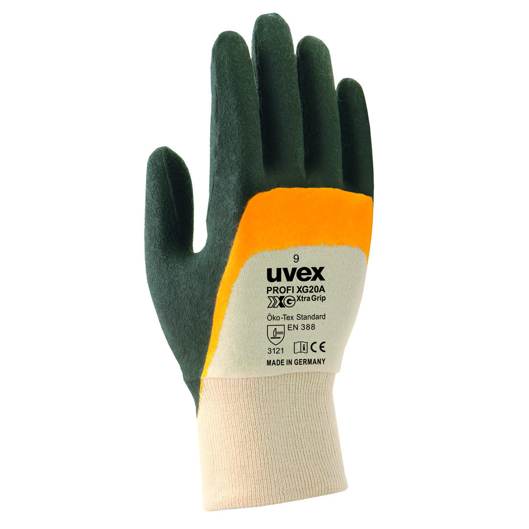 UVEX Montage-Handschuh profi XG20A Nitril orange/schwarz Gr. 9 6055.8