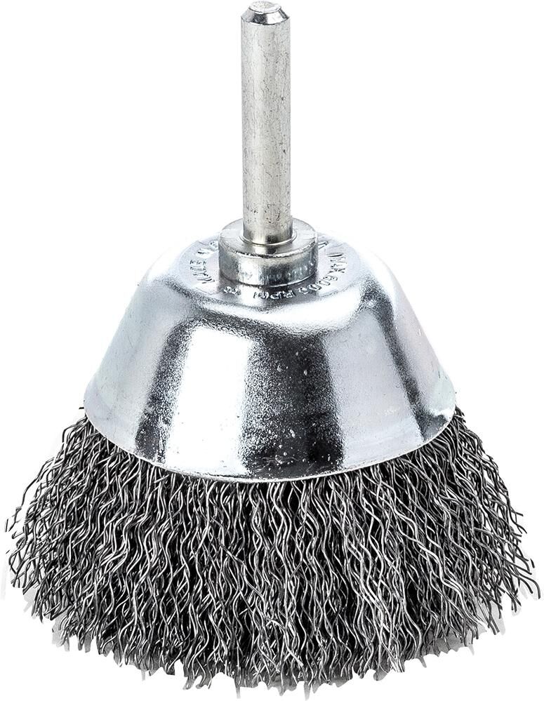 LESSMANN Schaft-Flächenbürste Stahldraht gewellt 50x0,3mm
