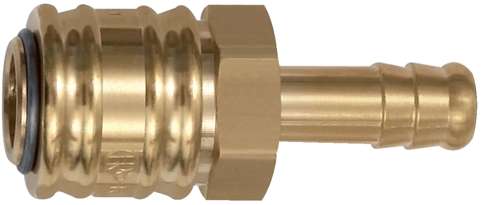 RIEGLER Verschlusskupplung NW7,2 Ms Tülle LW 6