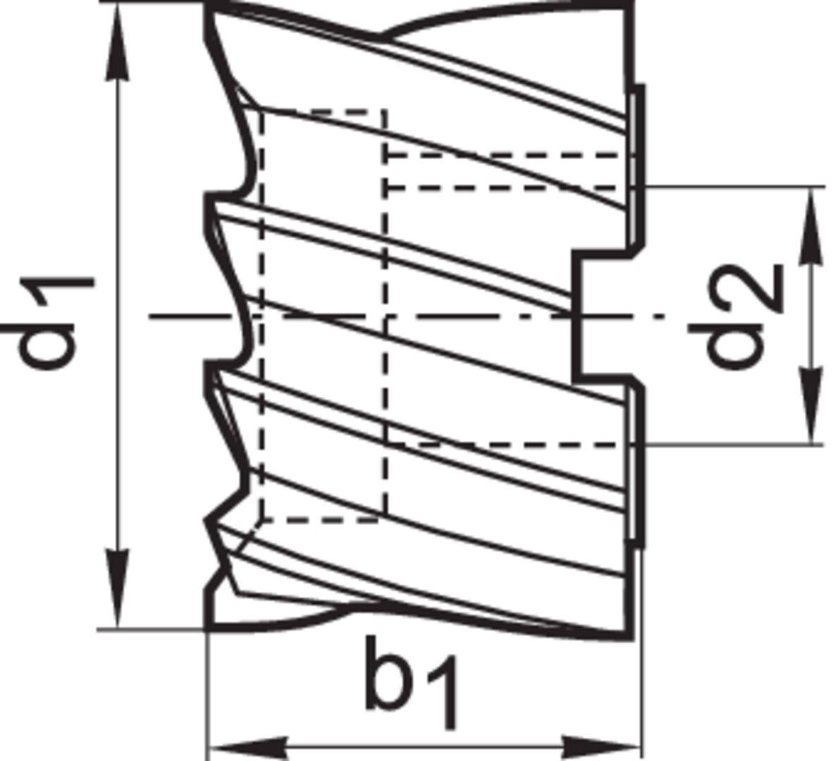 FORMAT Walzenstirnfräser DIN1880 HSSE 80x45 N