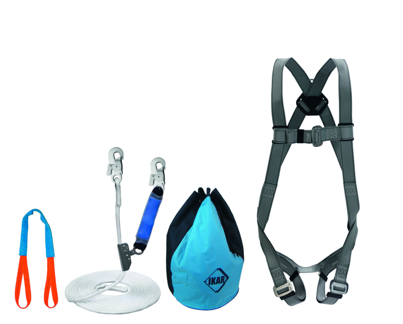IKAR Auffanggurt Set 05 Auffanggurt IKG1 mitlaufendes AG01 Zub