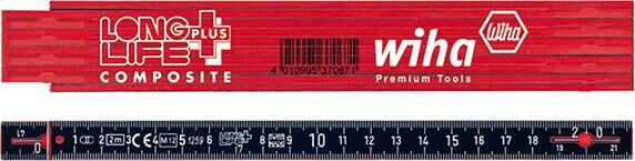 WIHA Gliedermaßstab 2m rot/schwarz