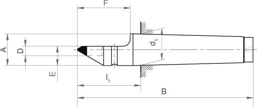 FORMAT Feste Körnerspitze HM-Spitze MK 3 1/2 DIN806