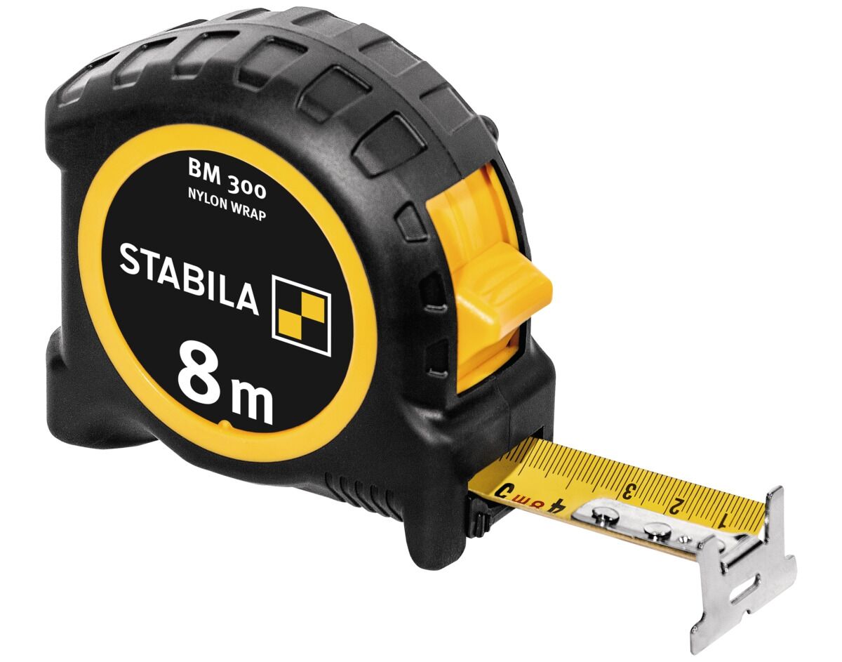 STABILA Taschenbandmaß BM 300 8m metrische Skala