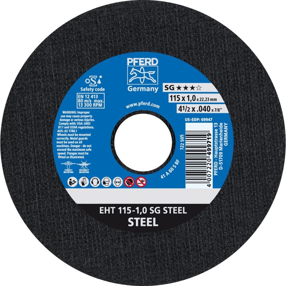 PFERD Trennscheibe A60SSG 115x1,0mm gerade