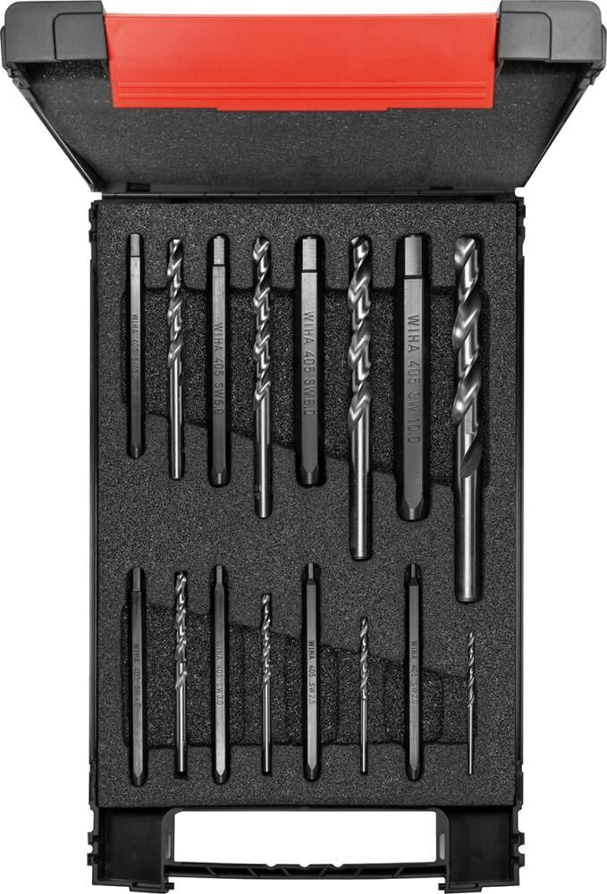 WIHA Schraubenausdreher Set 2,0-11,0mm 16-teilig