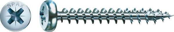 SPAX Universalschraube PZ2 4x40mm Halbrundkopf Vollgewinde 4CUT WIROX 500 Stück