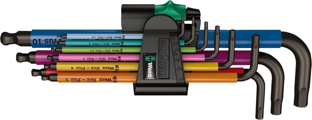 WERA Winkelschraubendreher Multicolor Set 9-teilig 1,5-10mm