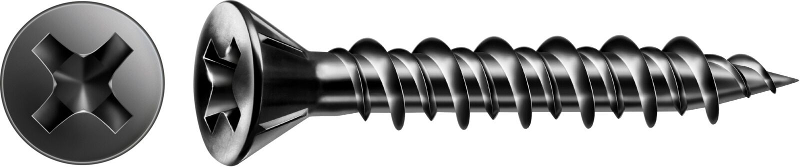 SPAX Gix-C Senkkkopf Fraesrippen H2 Hilo-Gewinde phos. 1000St 3,9x22mm