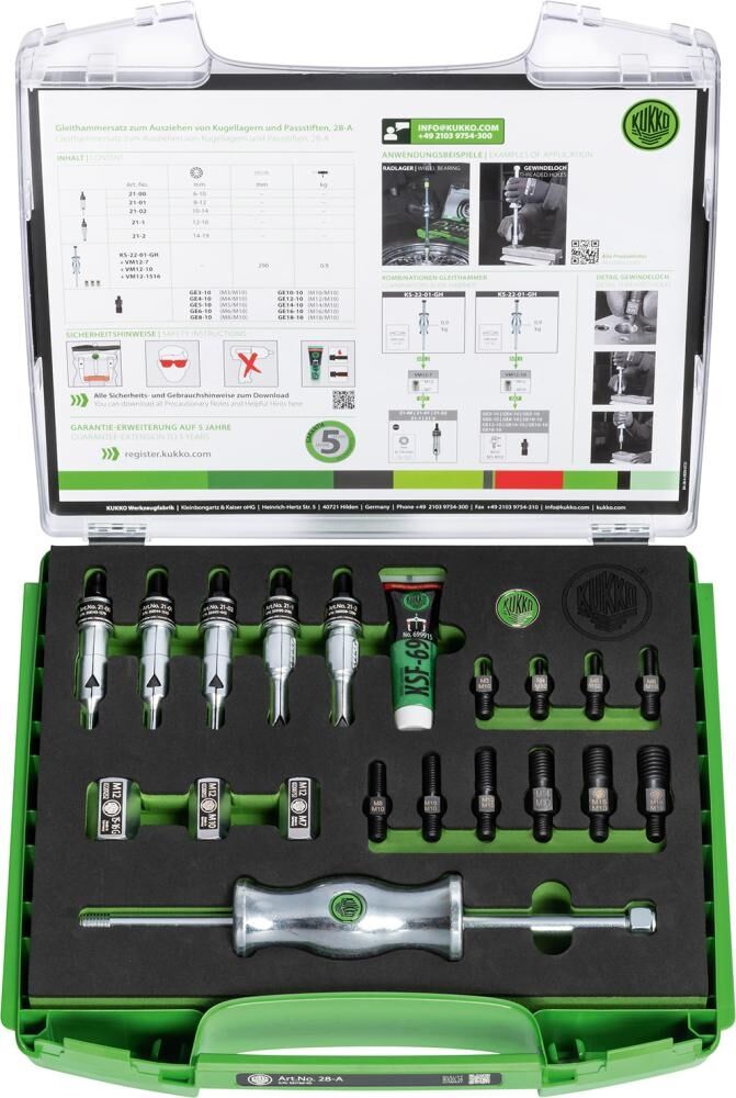 KUKKO Gleithammer Set M3-M18