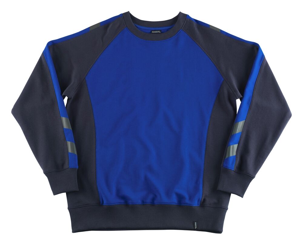 MASCOT Sweatshirt Unique Witten Gr. M kornblau/schwarzblau 50570-962