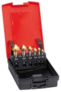 FORMAT Kegelsenker Set 6,3-25,0mm 90 Grad DIN335 C TiN2 HSSE