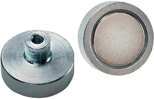FORMAT Flachgreifer-Magnet mit Gewindebuchse 6x4,5/11,5mm NdFeB