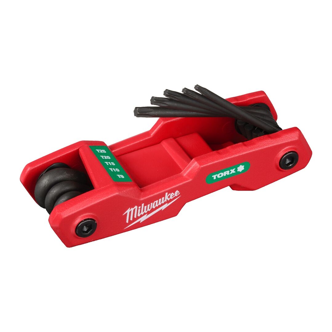 MILWAUKEE Klapp-Torxschlüssel Set T9 T10 T15 T20 T25 T27 T30 T40