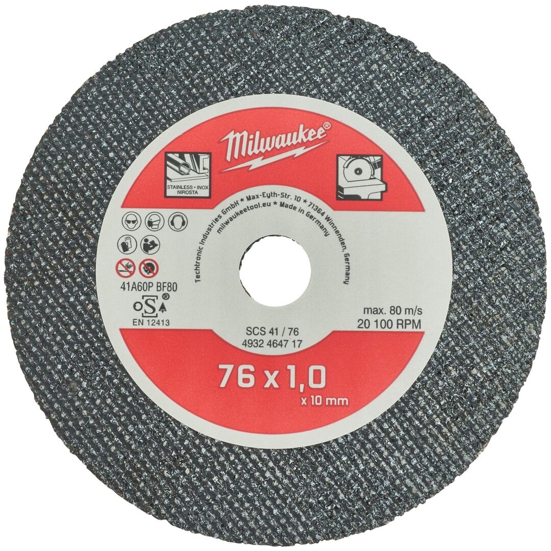 MILWAUKEE Trennscheibe Metall SCS41 76mm 5 Stück