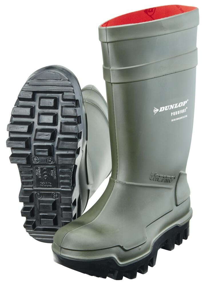 DUNLOP Thermo-Sicherheitsstiefel Purofort Thermo+ S5CI oliv Gr. 42